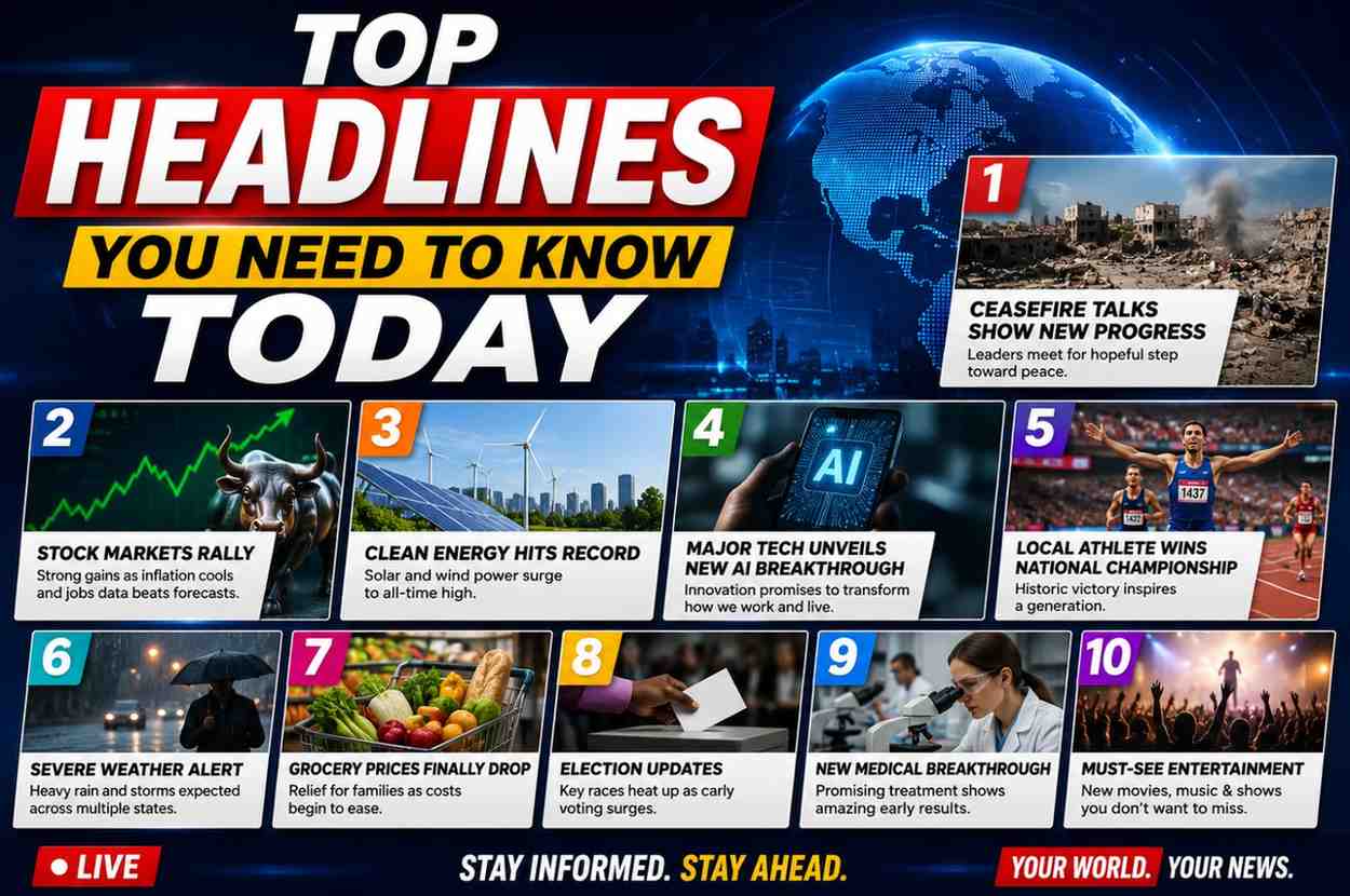 Top Headlines You Need to Know Today: Latest News